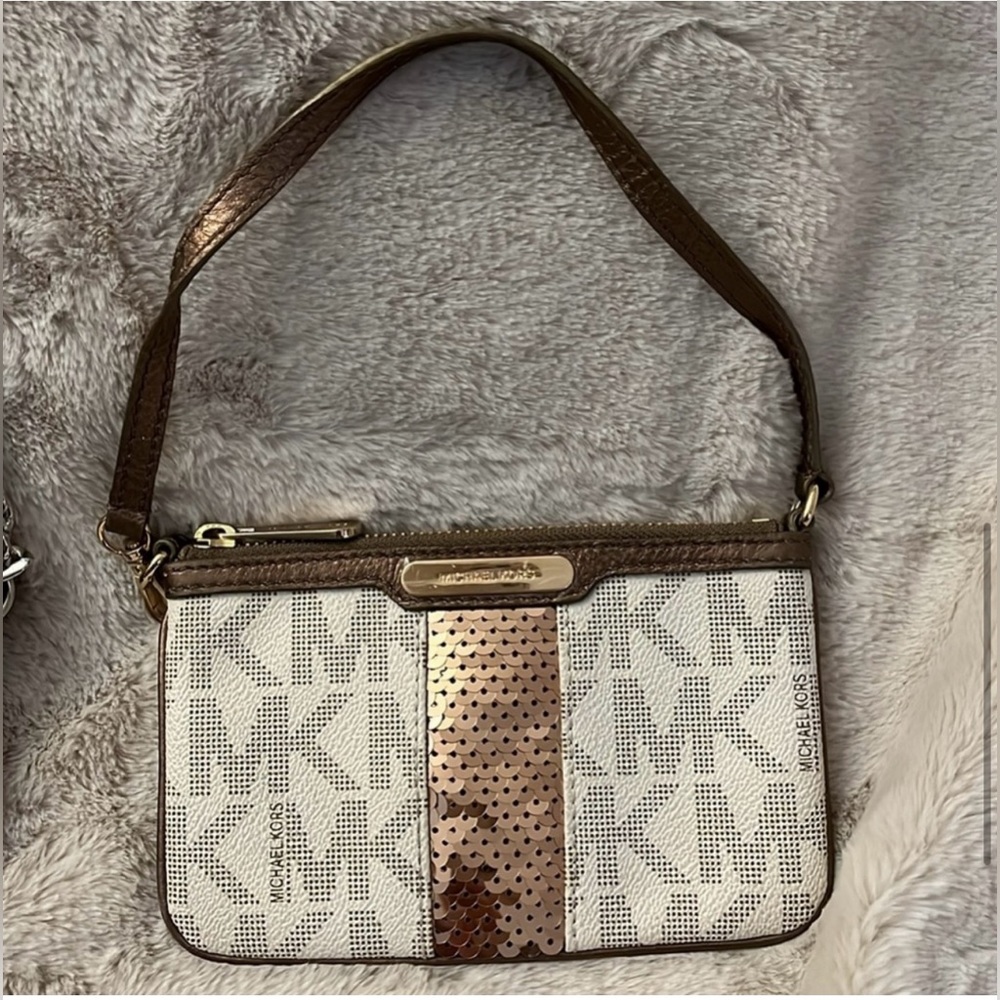 Michael Kors Jet Set Sequin Cross Body Bag
